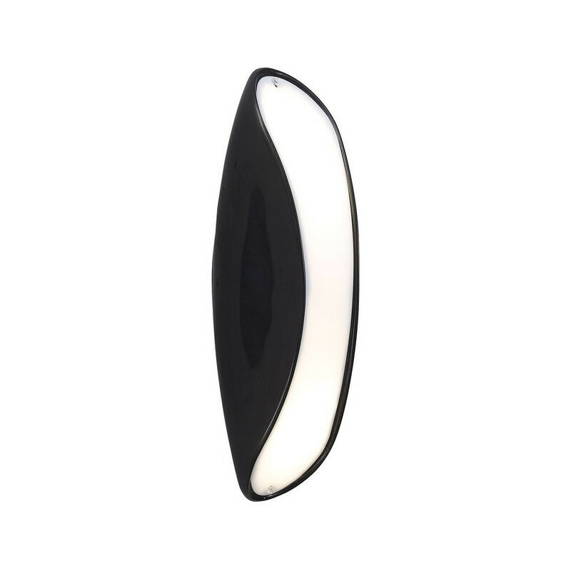 Inspired Mantra Fusion Pasion Wall Lamp 2 Light E27, Gloss Black/White Acrylic/Polished Chrome, cfl Lamps included