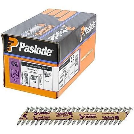 Paslode ELECTROGALV 3.4° Twisted Nails 35mm (Box 1250 + 2 Fuel Cells) PAS141189