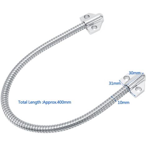 Passage à clé en Zinc pour Mortaisage Exposé 40cm Avec Extrémités Triangulaires - 1 Pièce - Protection Flexible des Câbles et Conduits Électriques pour Serrure Connectée