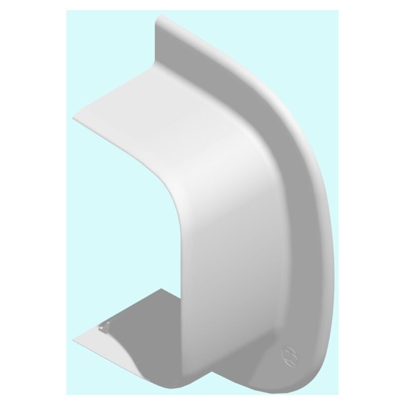 Passage murale - pour goulotte de climatisation - 65 x 50 mm - blanc Iboco 06817