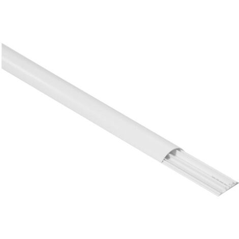 Passage de plancher PVC 3 compartiments 75x18mm blanc RAL9003 LEGRAND 030088