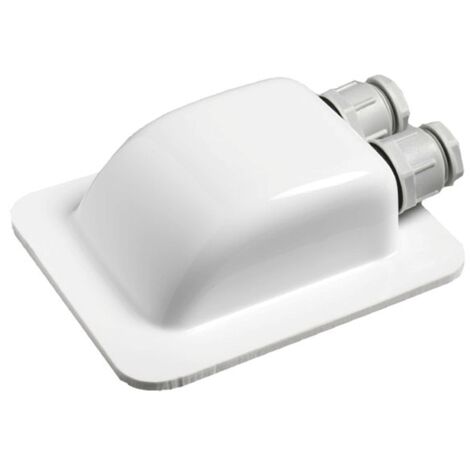 Passage de toit 2 voies étanche IP68 – Installation facile sans perçage – Pour câbles 6 à 12 mm – Dimensions 138x100x38 mm – Ohm-Easy