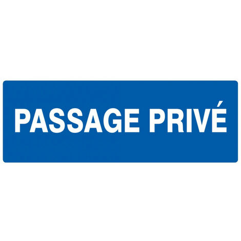 PASSAGE PRIVE 200x52MM NORMASIGN en PS CHOC