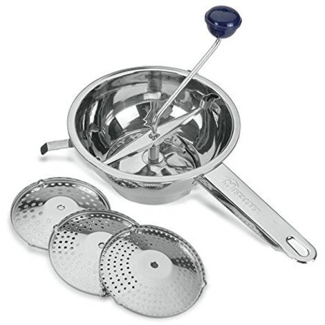Passalegumi inox cm 20 con 3 dischi milly - metaltex