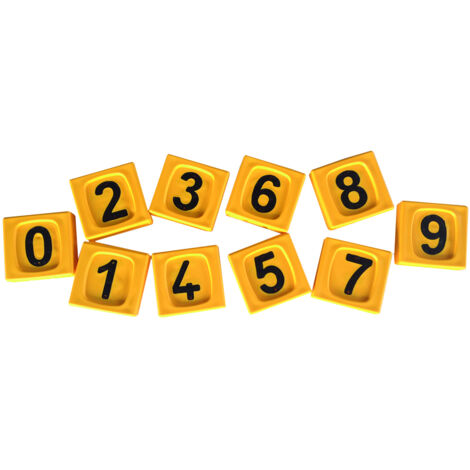 Passant d'identification jaune chiffre 5