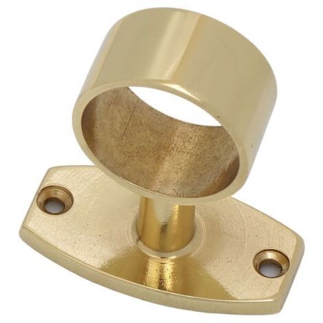PASSANTE TUBO CORRIMANO OTTONE LUCIDO D 18 MM 5 PZ