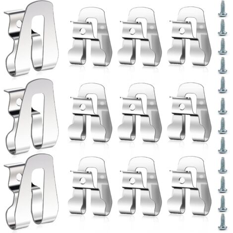 Passants de ceinture universels pour outils électriques, crochets pour outils, passants de ceinture pour outils électriques avec vis (10 pièces)