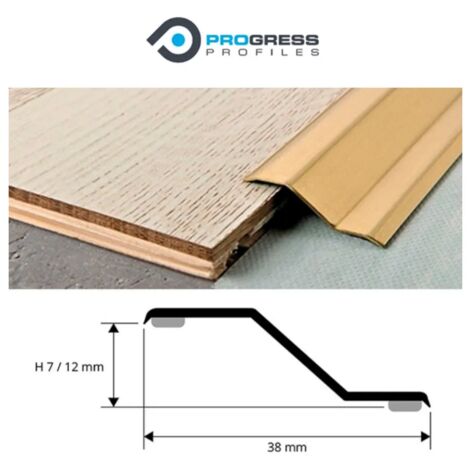 PASSATOIA ADESIVA A GRADINO "Z" OTTONE CM.103 PROGRESS PROFILES