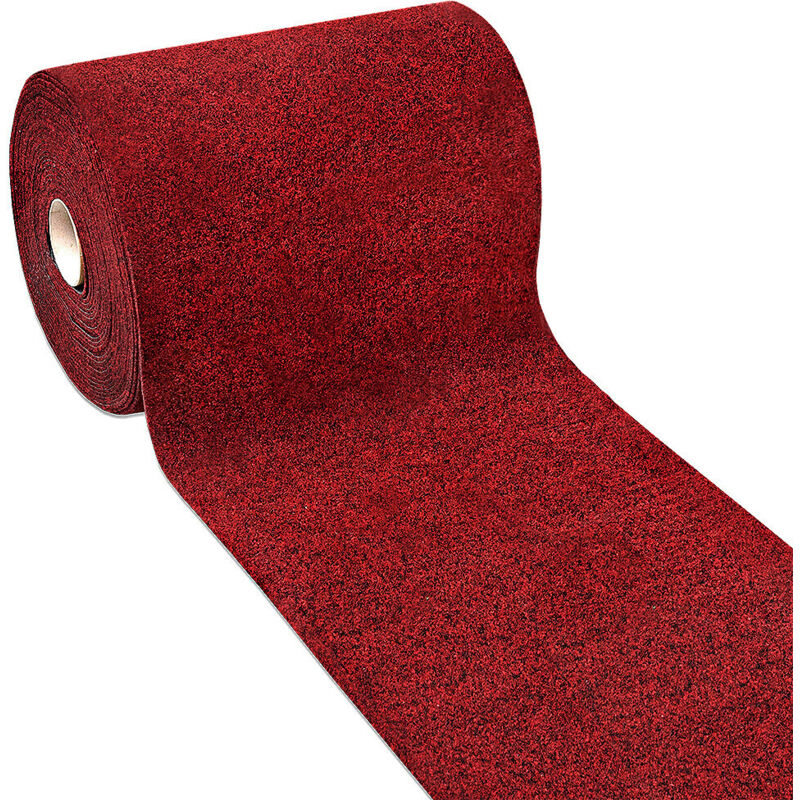 Passatoia Al Metro H100 Su Misura Corsia Moquette Corridoio Ingresso Porta Esterno Interno - Bordeaux