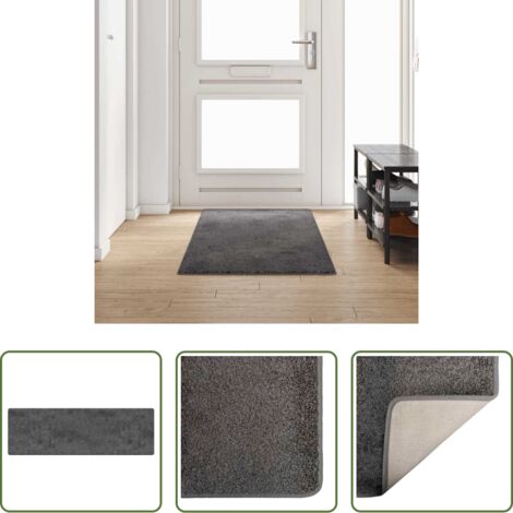 Passatoia antiscivolo -  Runner in Moquette Grigio 80 x 250 cm 100% Polipropilene Tuft
