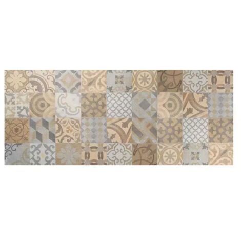 passatoia in vinile "runner" fantasia "cementine arancioni", 120x50 cm