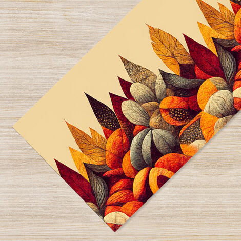 Passatoia Multiuso Lavabile in Lavatrice diverse fantasie Foglie Autunno - 50x200 cm