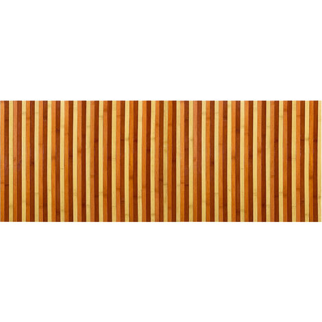 Passatoia per Cucina o Tappeto da Ingresso in Vero Bamboo Naturale 7 Misure 7 Colori  50x400 cm - Arancio