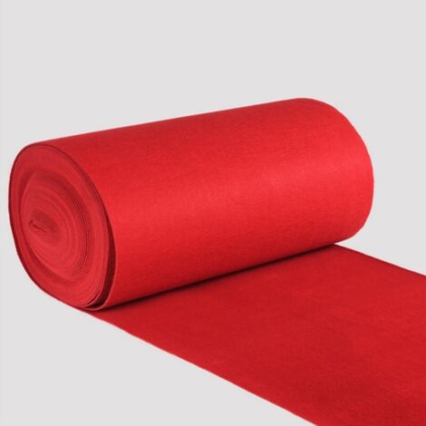 Passatoia rossa con Pellicola Protettiva, tappeto rosso per Natale, eventi, cerimonie, matrimoni, Runner passerella per sfilate - H 1 x 2 m