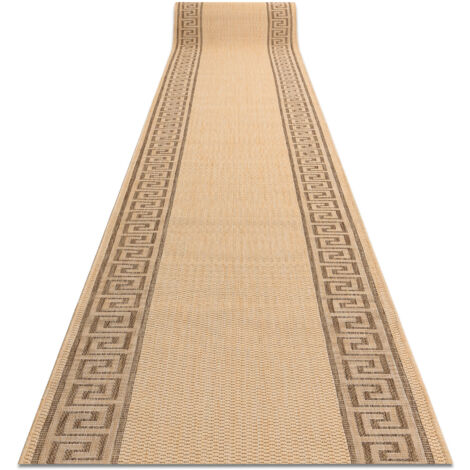 PASSATOIA SIZAL FLOORLUX disegno 20014 mais / coffe 120 cm beige 120x500 cm