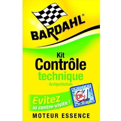 PASS'CONTROLE TECHNIQUE ESSENCE - BARDAHL- 1 NETTOYANT INJECTEURS 350 ML- 1 STOP FUMEE 400 ML