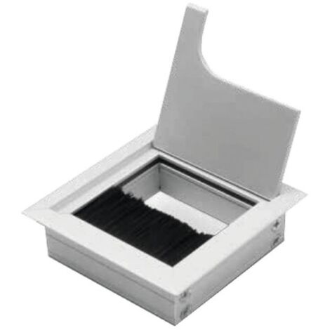 Passe câble aluminium rectangulaire 80160 couleur Noir