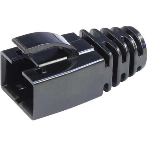 Passe-câble anti-pliage avec loquet de protection BEL Stewart Connectors 39200-838 RJ45 noir 1 pc(s) W605661