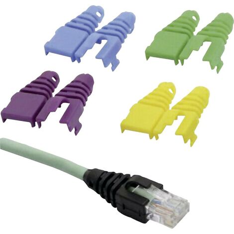 Passe-câble anti-pliage RJ45, réouvrable MH Connectors MHRJ45SRB-RET-LG 6510-0102-01 gris clair 1 pc(s) A976161