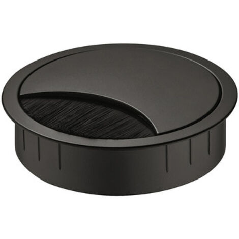Passe câble pour bureau  de diamètre 80mm noir - 428.96.304