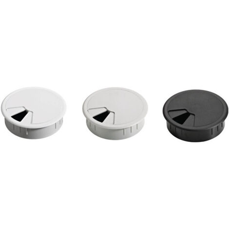 Passe cable pour plateau de table 80mm plastique hêtre EL.-D.80mm HETTICH
