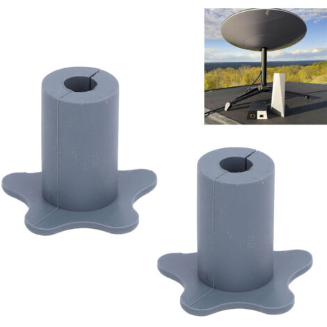 Passe-câble Satellite Silicone 5/8inch 16mm Kit d'Installation Antenne 10-Pièces Gris
