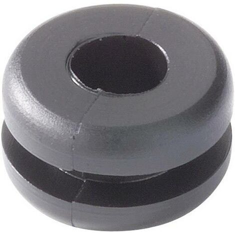 Passe-câbles HellermannTyton HV1206-PVC-BK-M1 633-02060 Ø max. des bornes 10 mm PVC noir 1 pc(s) S14068