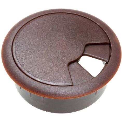 Passe-câbles TRU COMPONENTS WP50BN 452636 pour plan de travail ABS marron 1 pc(s)