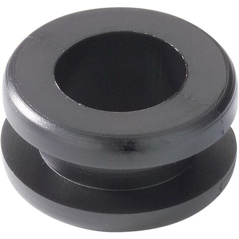 Passe-fils HellermannTyton HV1204-PVC-BK-M1 633-02040 Ø max. des bornes 10 mm PVC noir 1 pc(s) S11142