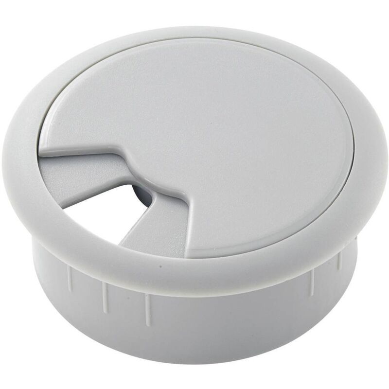 Passe-fils Tru Components WP50BK 452610 pour plan de travail abs gris 1 pc(s)