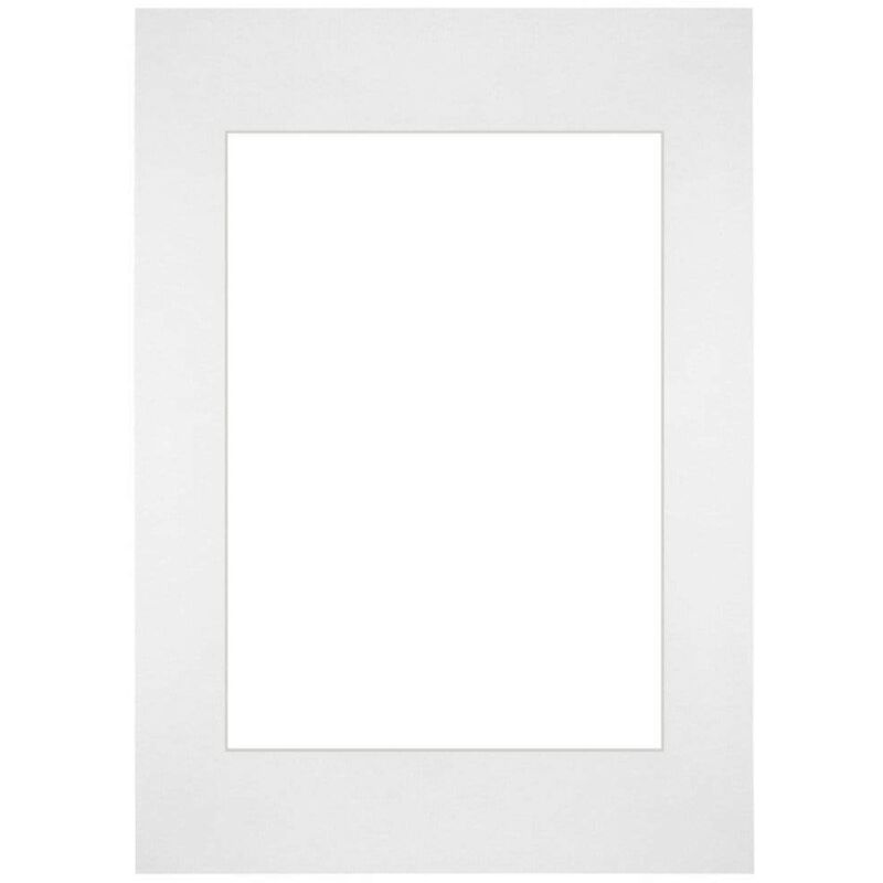 Passe-Partout Taille du Cadre 59.4x84 cm A1 - Format de Foto 42x59.4 cm - Blanc.