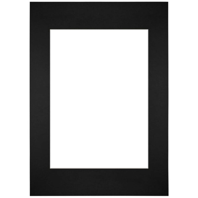 Passe-Partout Taille du Cadre 59.4x84 cm A1 - Format de Foto 42x59.4 cm - Noir.