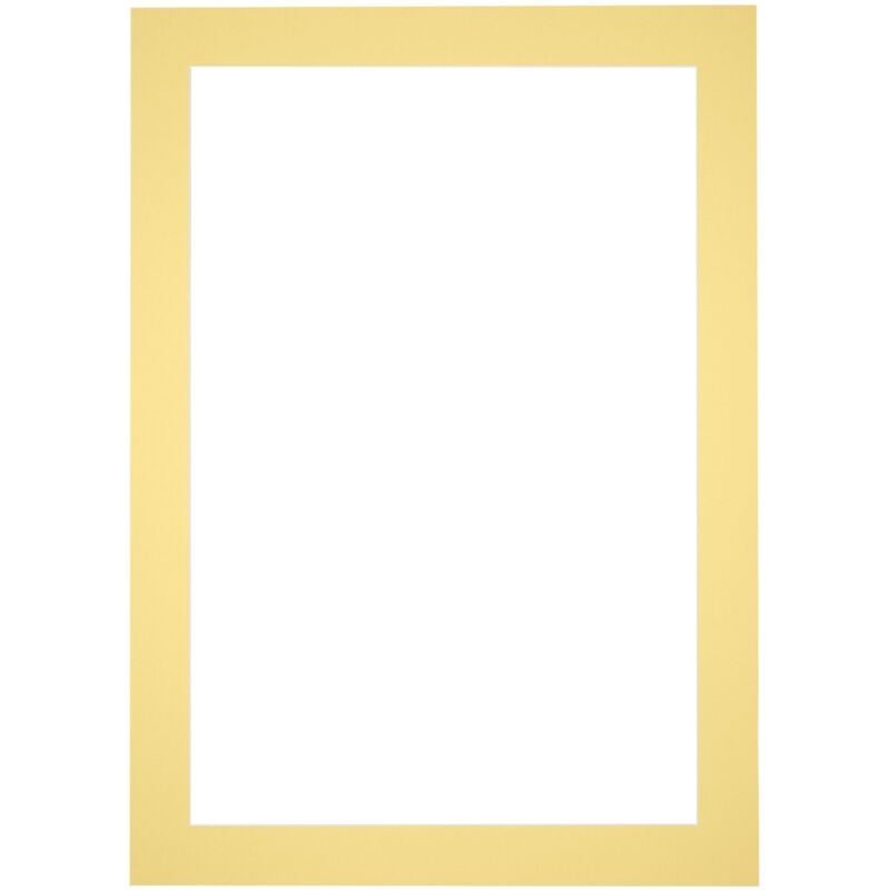 Passe-Partout Taille du Cadre 59x84 cm - Format de Foto 50x70 cm - Jaune.