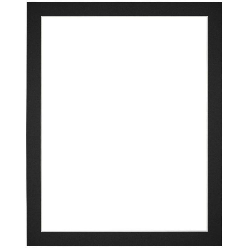 Passe-Partout Taille du Cadre 60x70 cm - Format de Foto 55x65 cm - Noir.