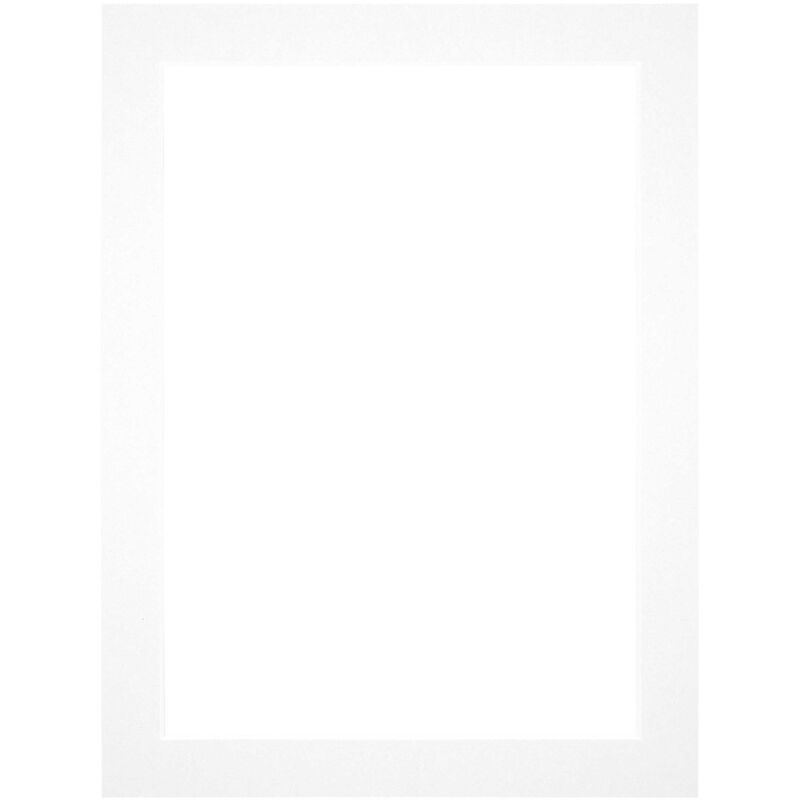 Passe-Partout Taille du Cadre 60x80 cm - Format de Foto 55x75 cm - Blanc.