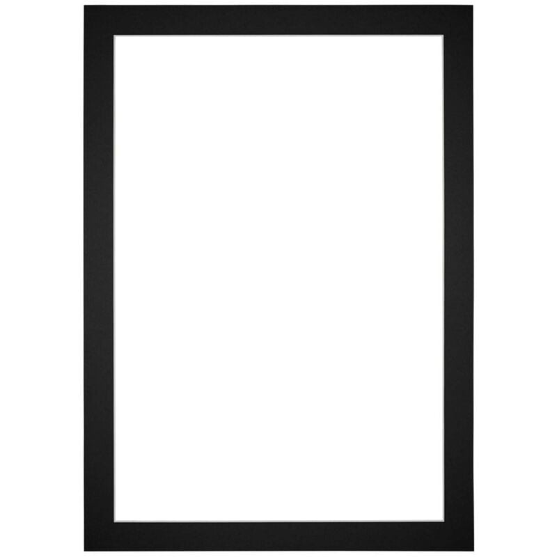 Passe-Partout Taille du Cadre 60x85 cm - Format de Foto 50x75 cm - Noir.