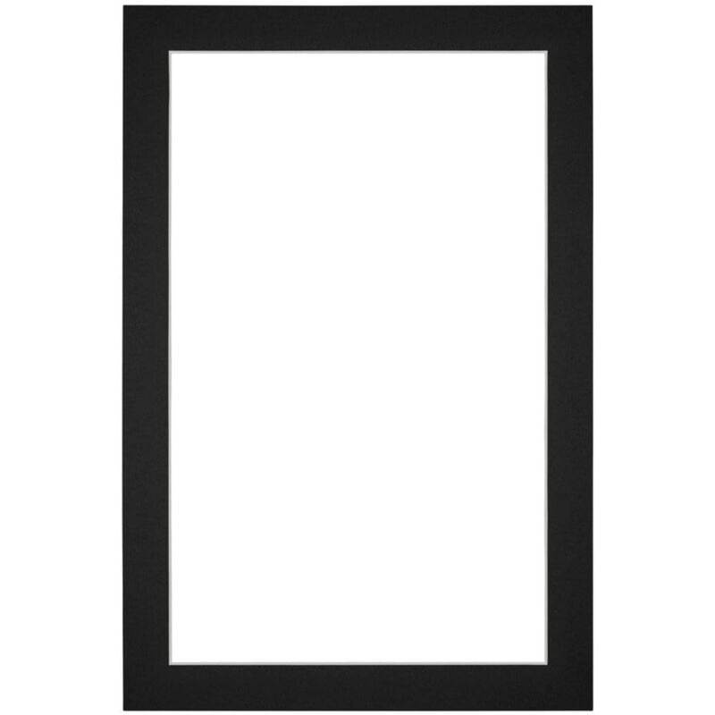 Passe-Partout Taille du Cadre 60x90 cm - Format de Foto 55x85 cm - Noir.