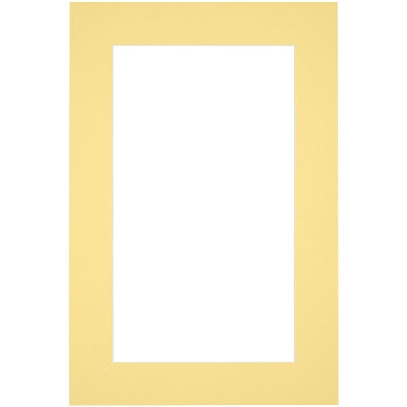 Passe-Partout Taille du Cadre 61x91.5 cm - Format de Foto 50x80 cm - Jaune.