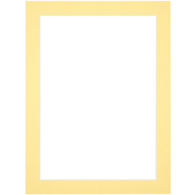 Passe-Partout Taille du Cadre 68x98 cm - Format de Foto 60x80 cm - Jaune.