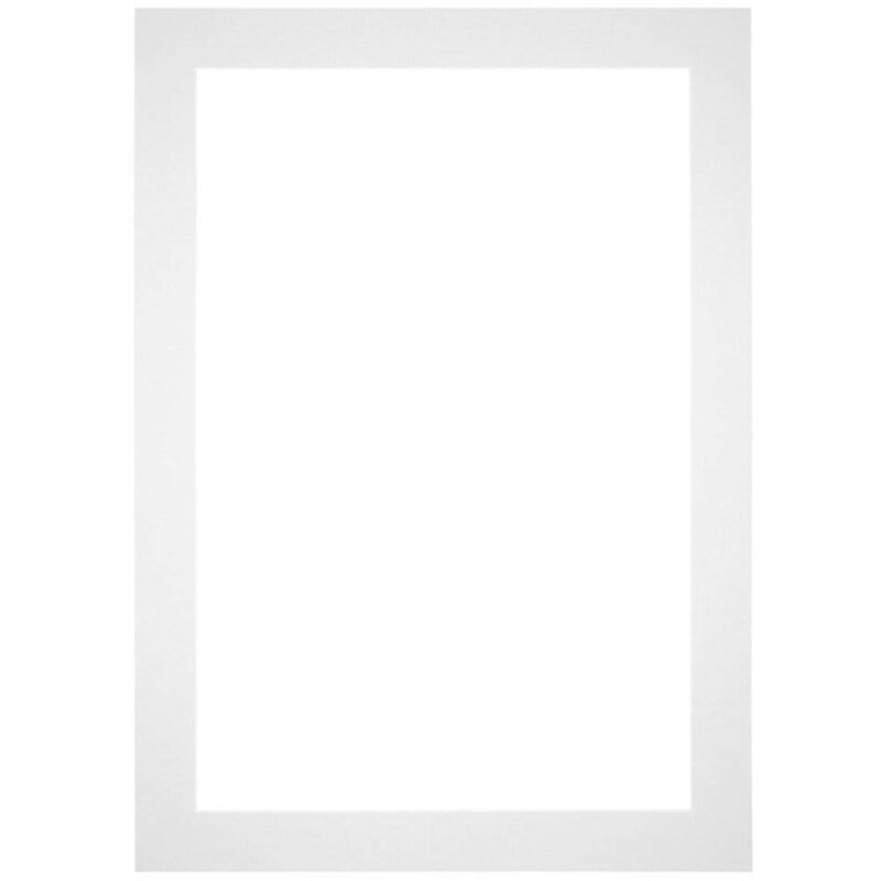 Passe-Partout Taille du Cadre 70x100 cm - Format de Foto 60x90 cm - Blanc.