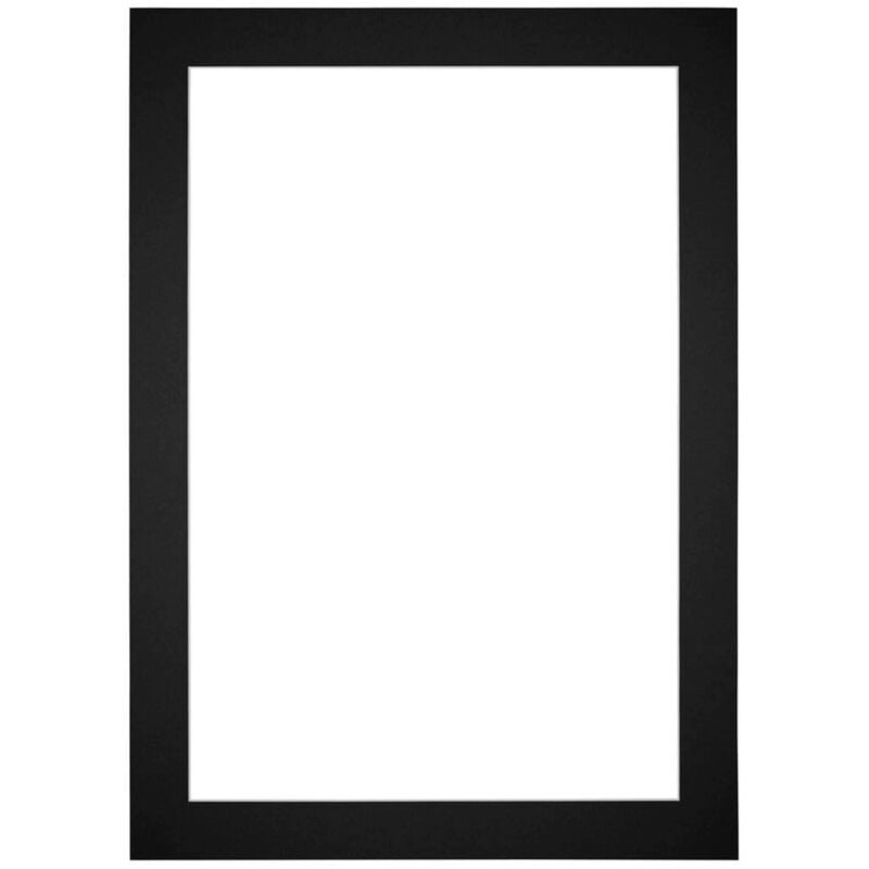 Passe-Partout Taille du Cadre 70x100 cm - Format de Foto 60x90 cm - Noir.