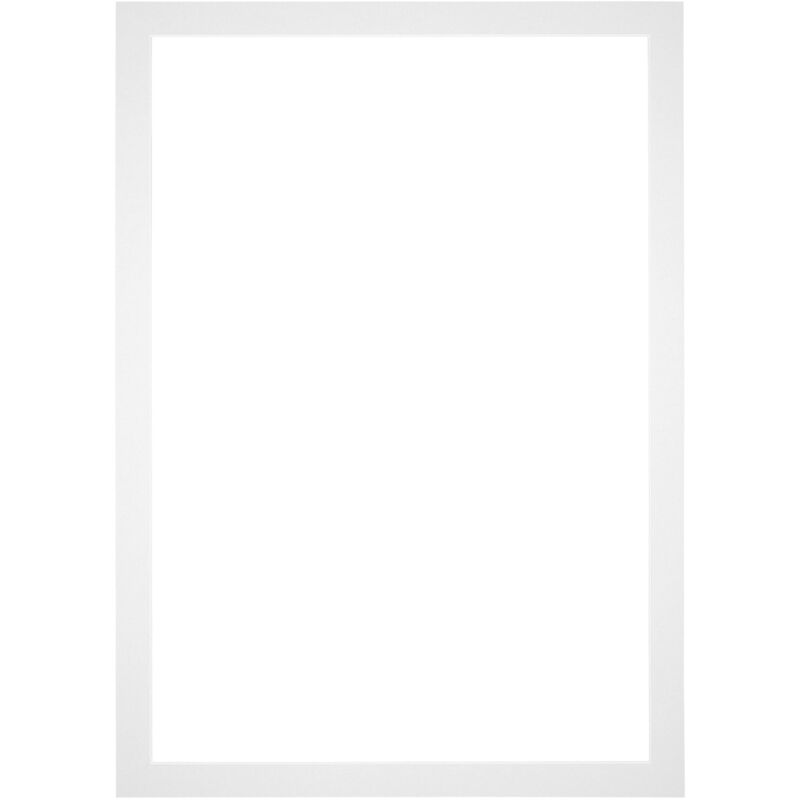 Passe-Partout Taille du Cadre 70x100 cm - Format de Foto 65x95 cm - Blanc.