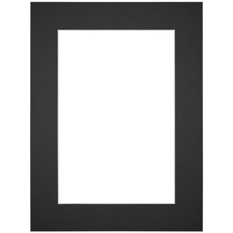 Passe-Partout Taille du Cadre 75x98 cm - Format de Foto 60x85 cm - Noir.