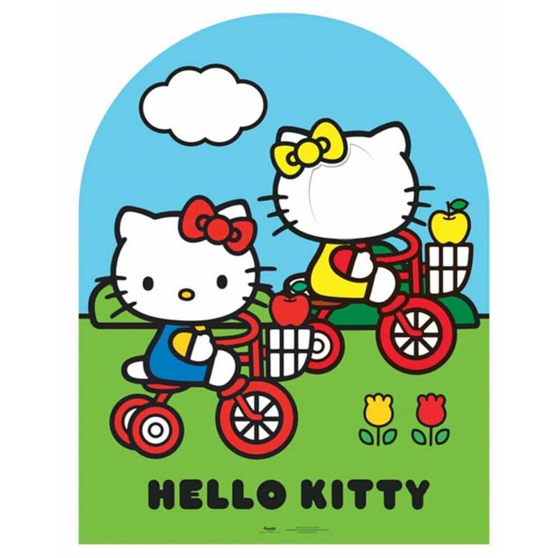 Star Cutouts - Passe tête géante en carton Hello Kitty jardin h 123 cm