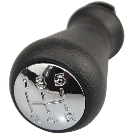 Passend für Peugeot 206 und 307, Modifikation des Schaltknaufs in Schwarz, glänzend schwarze Oberfläche, inklusive Konverter.