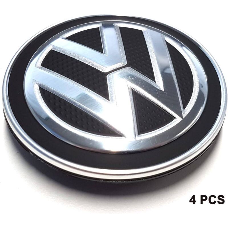 Image of Sjqka - Passend für Volkswagen 5 G0 Universal Radkappen Chrom Silber Glanz