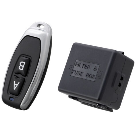 Passerella multifunzione 12 V/24 V - Telecomando radio wireless a un canale con funzione di apprendimento e tempo di chiusura regolabile - Per porte, porte garage e sistemi di automazione-lsw