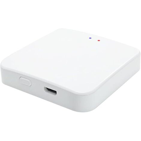 Passerelle Tuya WiFi ZigBee 3.0 Bluetooth Gateway Hub Sans Fil, Smart Life APP Commande, Uniquement pour Appareils Compatibles Tuya