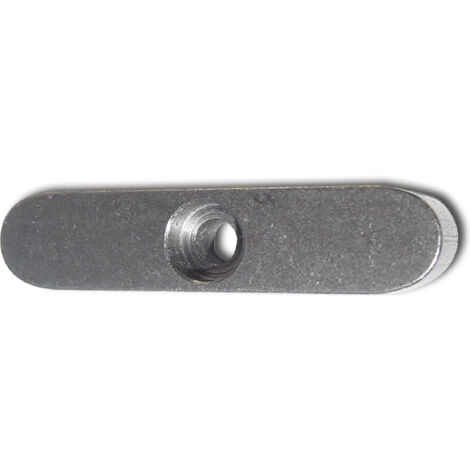 Passfeder DIN6885A C45K 10x8x32 mm rundstirnig mit Bohrung Welle-Nabe-Verbindung, Stahl blank - 10 Stück