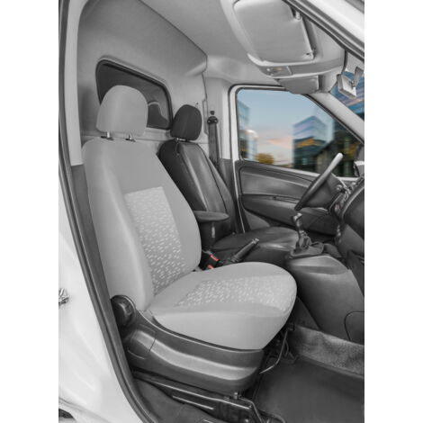 Passform Sitzbezug aus Kunstleder kompatibel mit Opel Combo (X12), Einzelsitz Fahrer Armlehne innen